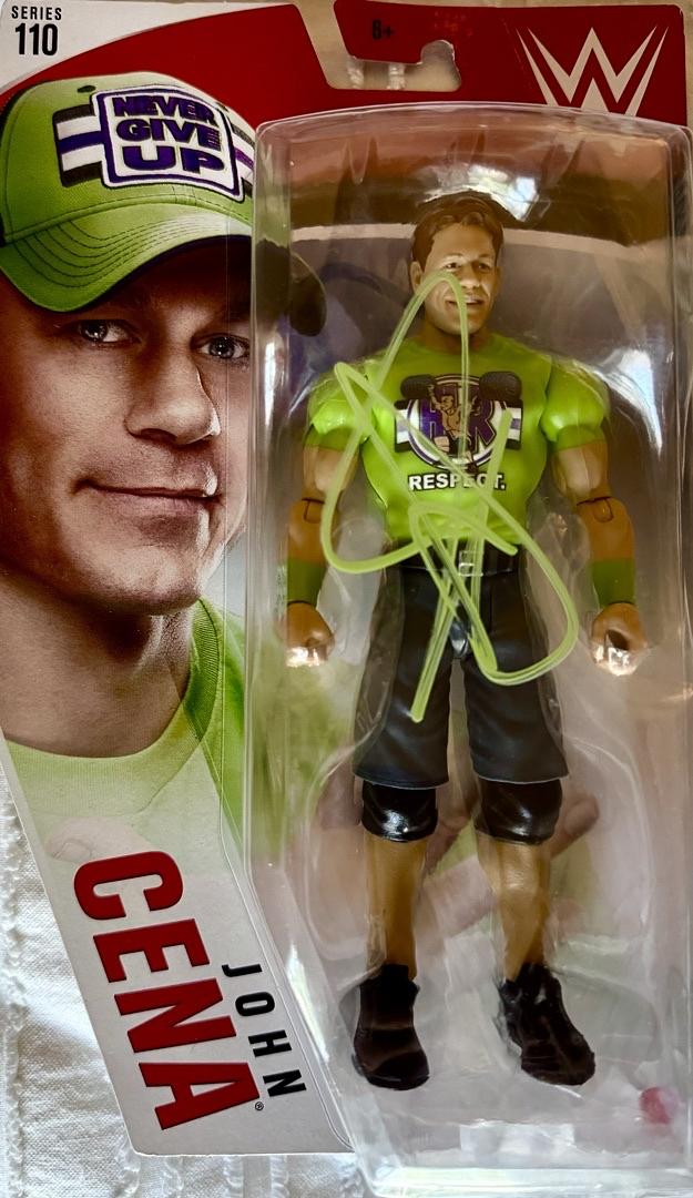 John Cena signed WWF Action Figure - Official Pix COA